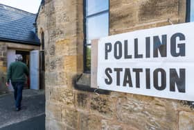 A view of a polling station. For the first time, people from across the country will need to show photographic ID to vote at this year’s local elections. Picture by  James Hardisty