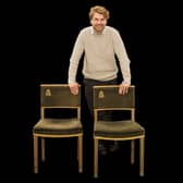 The two chairs from Queen Elizabeth II's coronation (Photo: SWNS)