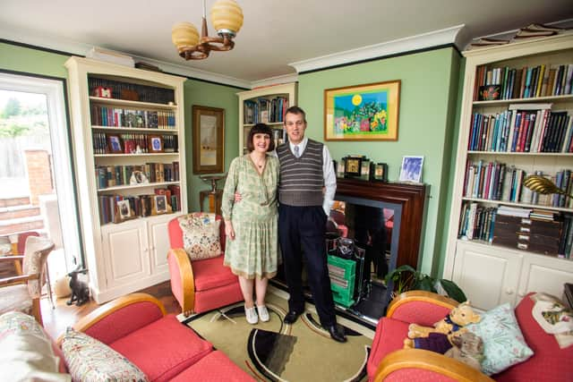 Neil and Lisa Fletcher at home in  Watchet, Somerset. 