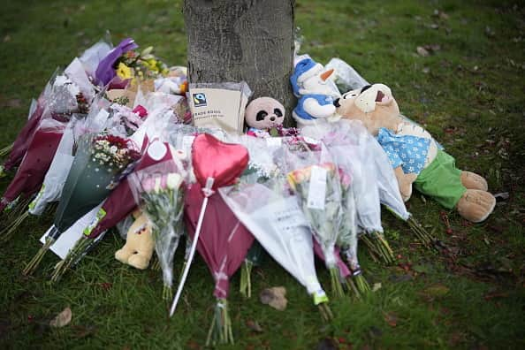 Brothers Samuel and Finlay Butler, aged eight and six, and their cousin Thomas Stewart, 11, had gone to Babbs Mill Lake, Kingshurst, on December 11 last year to feed the ducks, while Jack Johnson, 10, was skimming stones with friends. (Photo by Christopher Furlong/Getty Images)