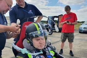 Jason Liversidge at Elvington Race Track in York