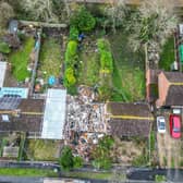 The scene of a gas explosion, nearly one year on in Hemmingway in Evesham, Worcestershire Picture: Emma Trimble / SWNS