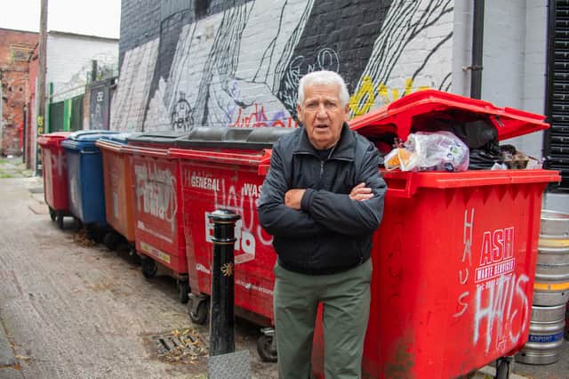 Nino Gugliemi, 82, says that students treat his neighbourhood like a ‘dumping ground’ when they moving out for the summer. 