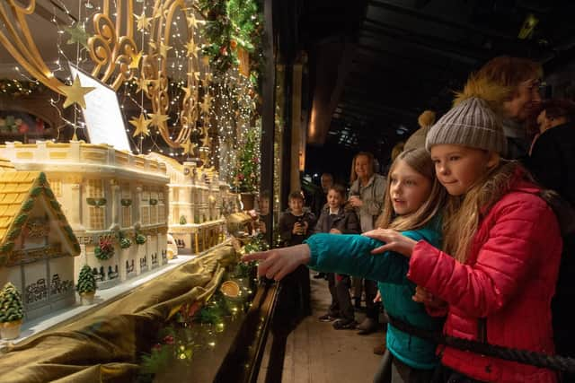 Crowds gather for the magical reveal event in Harrogate