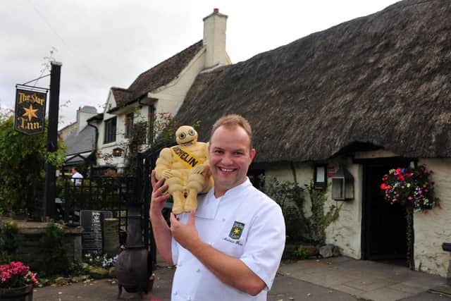 Andrew Pern outside The Star Inn at Harome