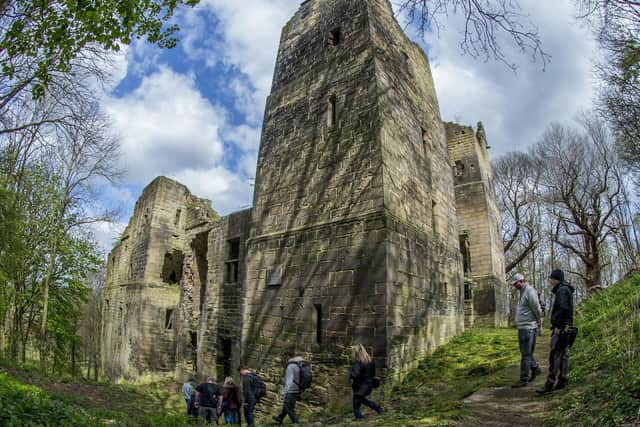 Visitors at Harewood Castle