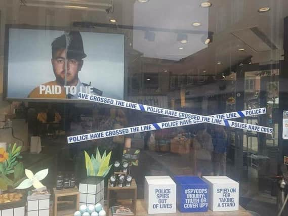 The Lush campaign. Photo: @UKCopHumour on Twitter