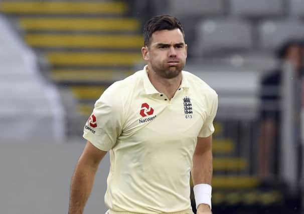 England's James Anderson.