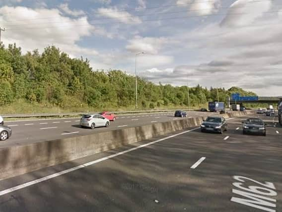 M62 near Brighouse. Pic: Google.