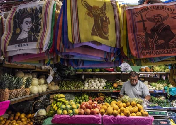 Frida memorabilia for sale in a market. PIC: PA