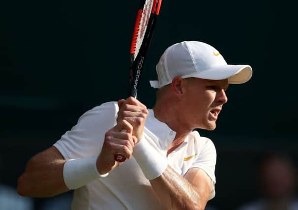 Moving through: Kyle Edmund.