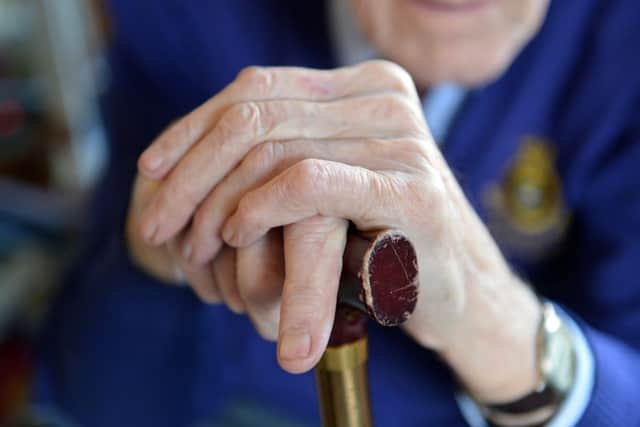 A typical stock image used to represent older people.