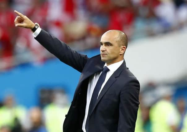 Belgium coach Roberto Martinez. Picture: AP/Matthias Schrader