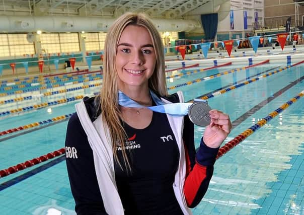 Ciara Schlosshan with her silver medal.