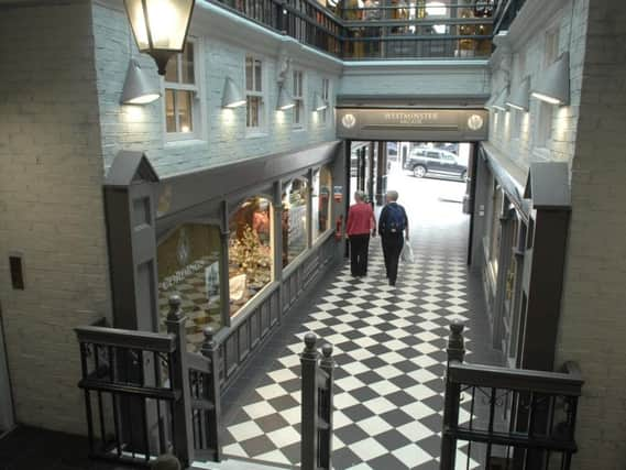 Inside Harrogate's amazing Westminister Arcade. (1807172AM3)