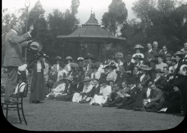 The choir performing in South Africa.