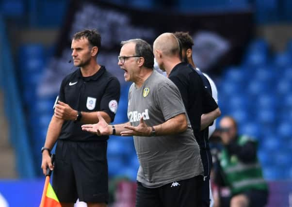 Leeds United's head coach, Marcelo Bielsa.
 Picture: Jonathan Gawthorpe