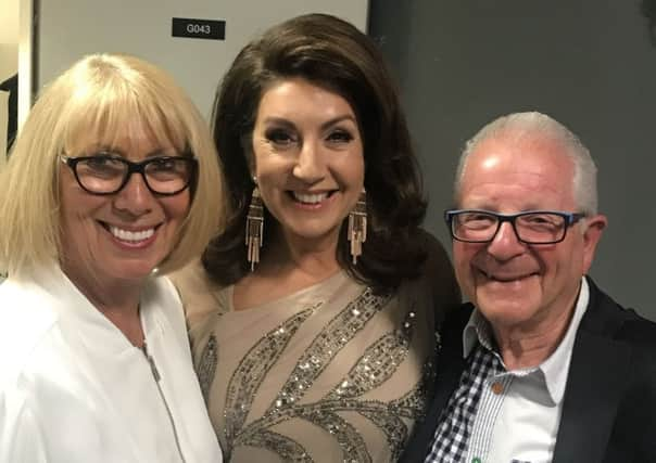 Jane McDonald with Irene Collins, 72, of Leeds, and husband Michael, 75