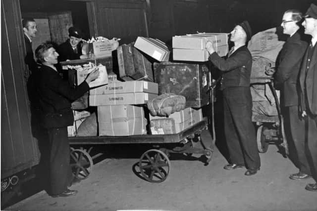 A night shift at Victoria station in December, 1957.