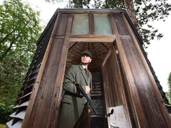 Matthew Lester at the newly restored game larder.