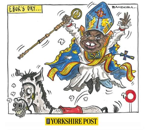 Graeme Bandeira's Ebor day cartoon.