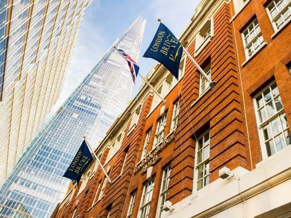 The London Bridge Hotel underneath The Shard