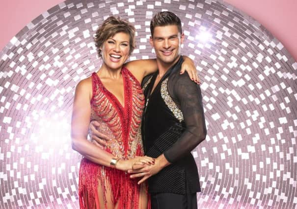 Kate Silverton with her dance partner Aijaz Skorjanec. PIC: PA