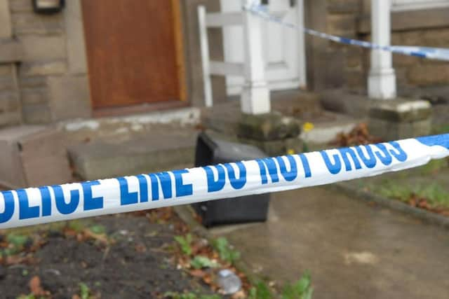 Police at the scene of an incident in Harrogate