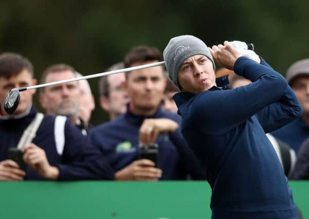 Matthew Fitzpatrick during day one of the British Masters at Walton Heath Golf Club.