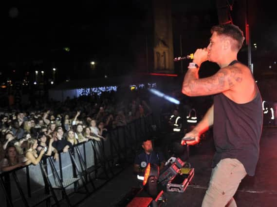 Tom Zanetti performs at Prestfest on Preston Flag Market
Picture: Donna Clifford