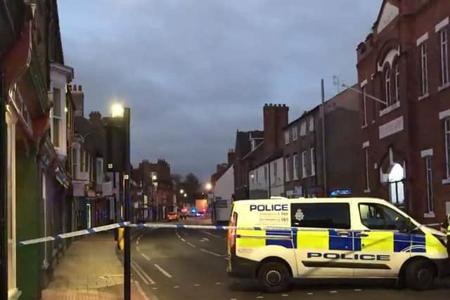 Gillygate in York has been closed by police. Pic credit: Barrie John Stephenson