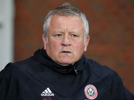 Sheffield United boss Chris Wilder