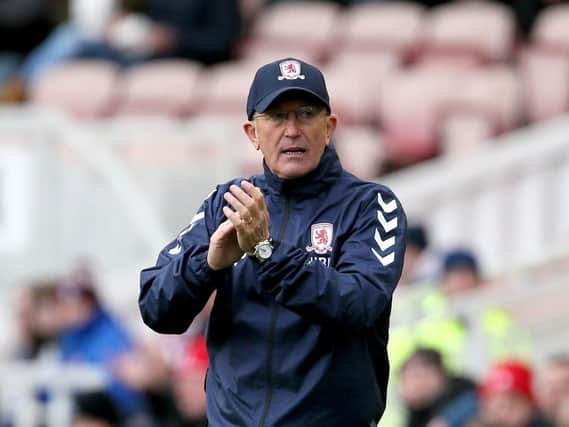 Middlesbrough boss Tony Pulis