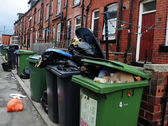 Green bins in Leeds.