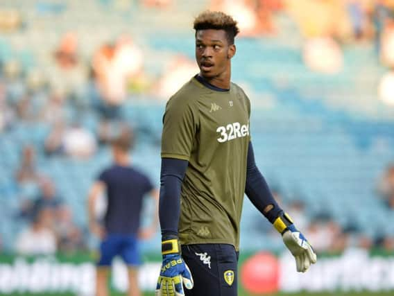 Leeds United keeper Jamal Blackman.