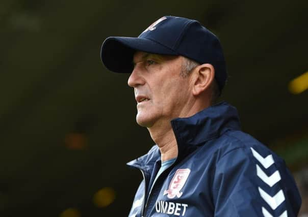 Middlesbrough manager Tony Pulis.