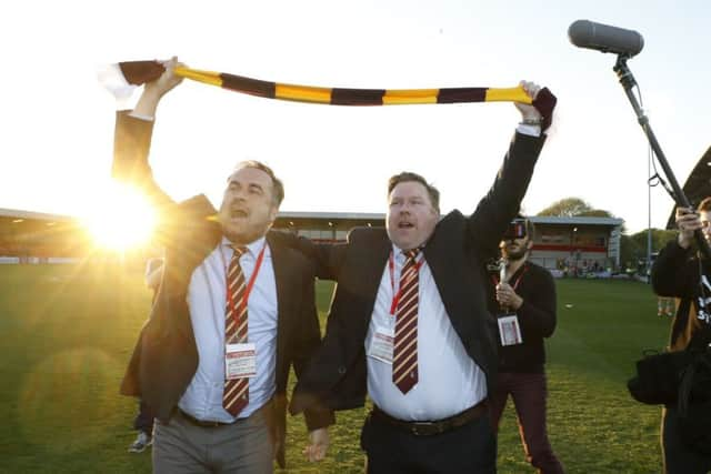 Edin Rahic, left, left the Bantams earlier this week with Stefan Rupp, right, remaining at the club.