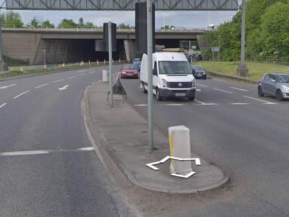 Morning delays on the M62 at Normanton interchange. PIC Googole