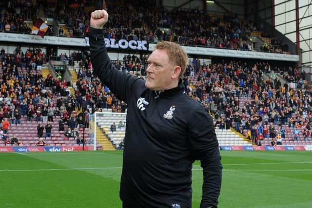 Bradford City manager David Hopkin