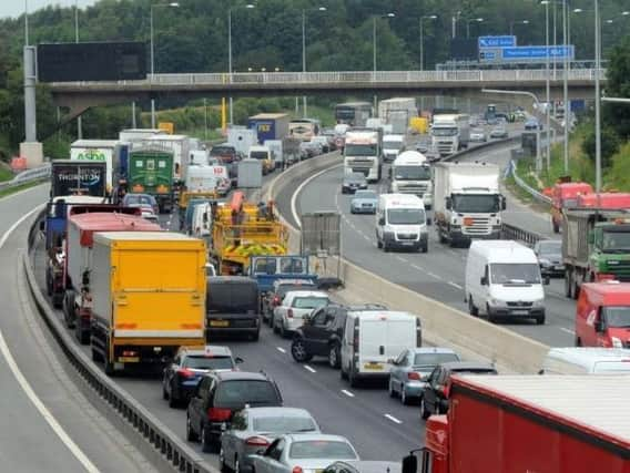 The M62 between Tingley and Gildersome