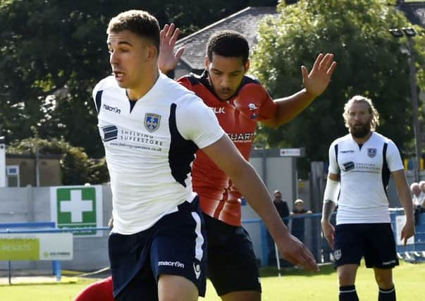 Guiseley goalscorer 
Niall Heaton. PIC: Steve Riding