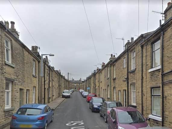 Helen Street at Saltaire where a woman suffered smoke inhalation.