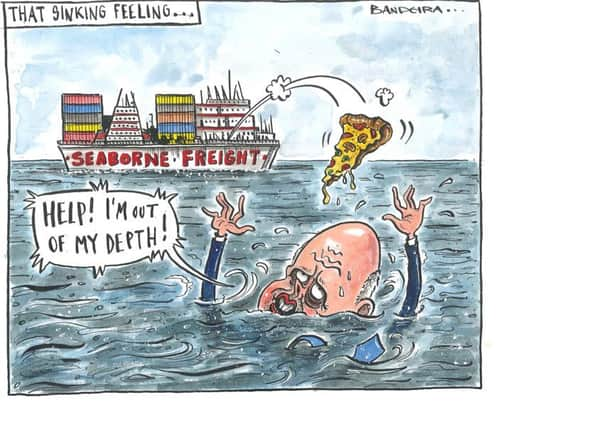 Graeme Bandeira's depiction of Chris Grayling.