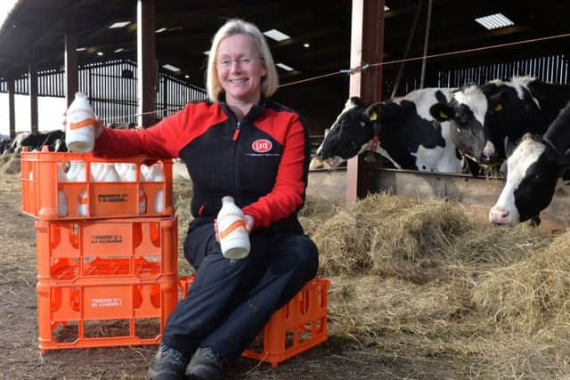 Victoria Goodall at The Milk Churn and Goodall's Dairy, Scarcroft, Leeds.
 Picture Bruce Rollinson