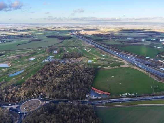 The old Flaxby Golf Club site where developers have applied to build 2,750 new homes as part of a new 'village' plan.