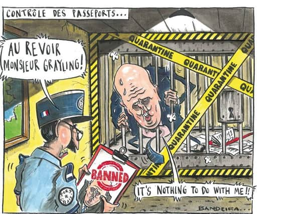 Graeme Bandeira's latest cartoon of Chris Grayling.