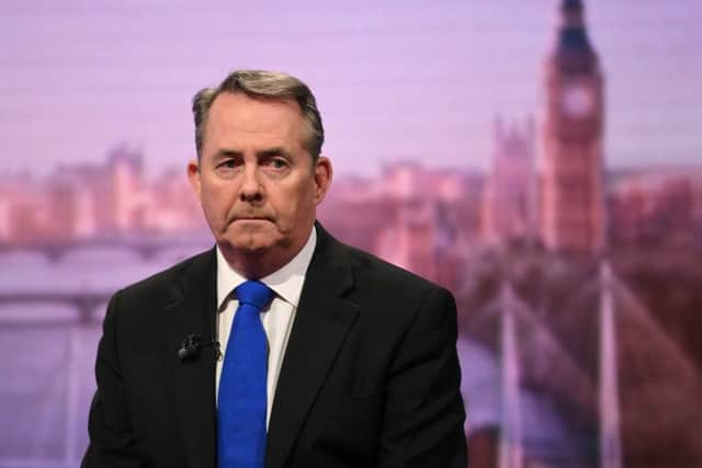 Dr Liam Fox is the International Trade Secretary.