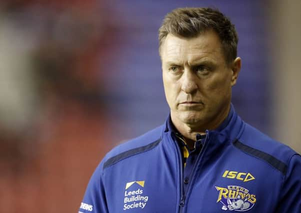 Leeds Rhinos' head coach Dave Furner (Picture: Martin Rickett/PA Wire).