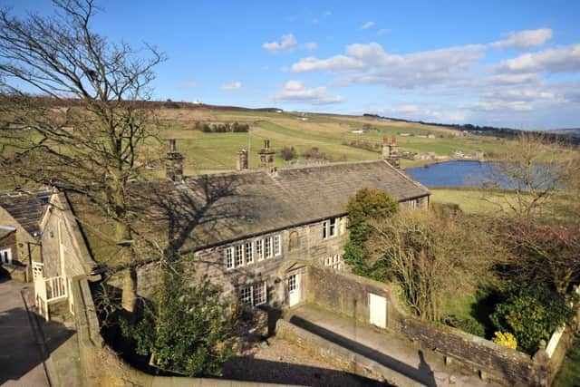 Ponden Hall sits next to Ponden reservoir  in a hidden away spot on the edge of the moor.