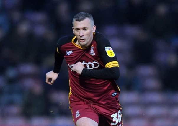 Paul Caddis takes over Bradford Citys captaincy from Anthony OConnor (Picture: Tony Johnson).